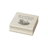 Moderne Kerst Retouradres Winterloof Rubberstempel (Stempel)