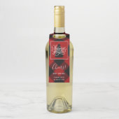 Moderne Kerst Rode Buffel Plaid Flessenhanger (Op fles)