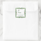 Moderne Kerst Ronde Cadeau Sticker  (Tas)