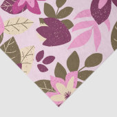 Moderne Kerst Roze Bloemen Vakantie Tissuepapier (Detail)