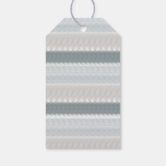 Moderne Kerst Rustieke Blauwe Aarde Tone Bladeren Cadeaulabel (Achterkant)