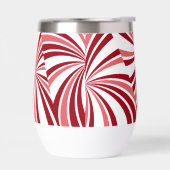 Moderne Kerst snoep riet rood wit Water Fles (Links)