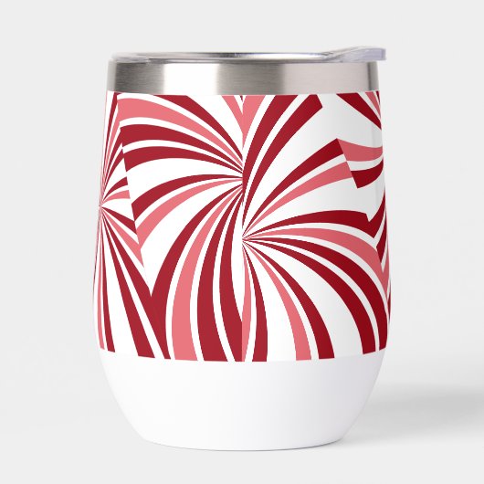 Moderne Kerst snoep riet rood wit Water Fles (Links)