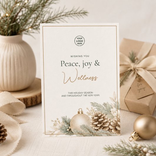 Moderne Kerst Spa Wellness Feestdagenkaart