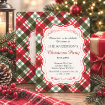 Moderne Kerst-Tartan Plaid & Bijbelvers Feest