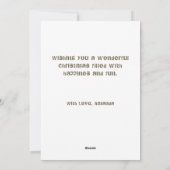 Moderne kerst vakantie fotocollage feestdagenkaart (Achterkant)