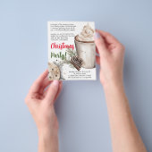 Moderne kerst vakantie gedicht Party uitnodiging Flyer (Hand)