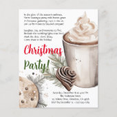 Moderne kerst vakantie gedicht Party uitnodiging Flyer (Voorkant)