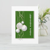 Moderne Kerst van de Groene, Witte en Gouden Kaart (Staand voorkant)