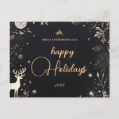 Moderne Kerst Zakelijk Vakantiefeest Briefkaart (Voorkant)