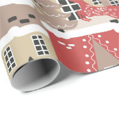 Moderne kerstavond cadeaupapier (Rol Hoek)