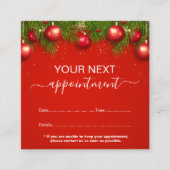 Moderne kerstavond voor zakelijk gebruik afsprakenkaartje (Voorkant)