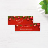Moderne kerstavond voor zakelijk gebruik mini visitekaartjes (Bureau)