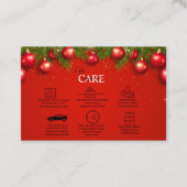 Moderne kerstavond voor zakelijk gebruik visitekaartje (Voorkant)