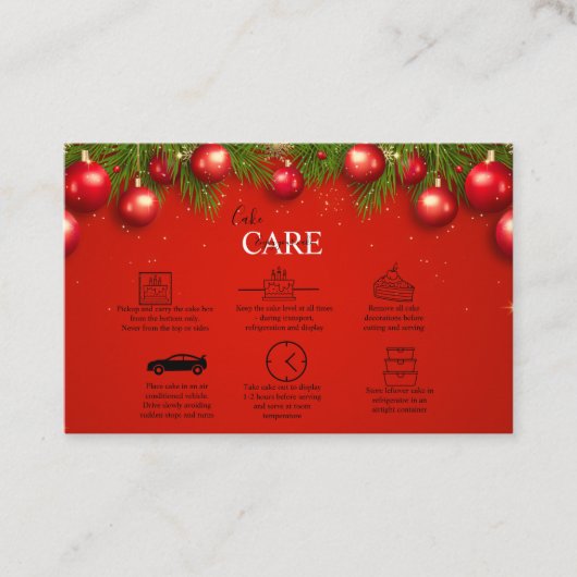 Moderne kerstavond voor zakelijk gebruik visitekaartje (Voorkant)