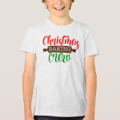 Moderne kerstbakkerij | Feestdagen & evenementen Tri-Blend Shirt (Voorkant)
