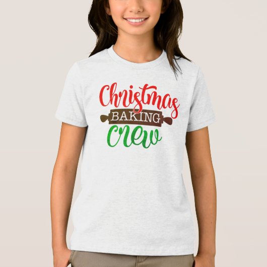 Moderne kerstbakkerij | Feestdagen & evenementen Tri-Blend Shirt (Voorkant)