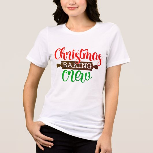 Moderne kerstbakkerij | Feestdagen & evenementen Tri-Blend Shirt (Voorkant)