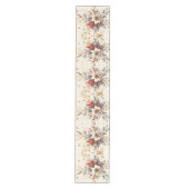 Moderne Kerstbloemen Tafel Runner Medium Tafelloper (Voorkant)