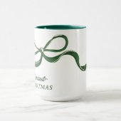 Moderne kerstbogen | Classic Holiday Green Mok (Midden)