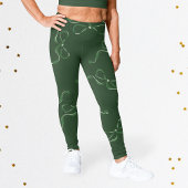 Moderne kerstbogen | Holiday Classic Green Leggings