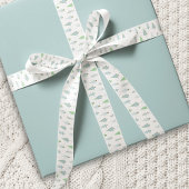 Moderne kerstbomen Blauw Groen Satijnen Lint