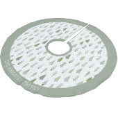 Moderne kerstbomen Blauwe groene naam Borus Kerstboom Rok (Gekanteld)