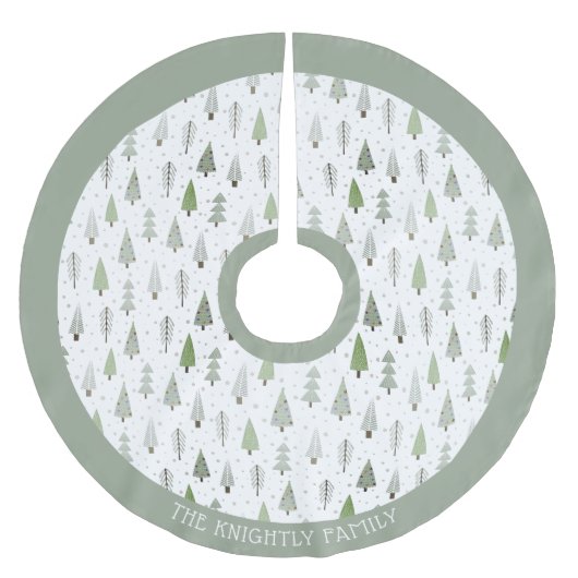 Moderne kerstbomen Blauwe groene naam Borus Kerstboom Rok (Voorkant)