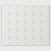 Moderne kerstbomen Blush Pink Pattern Cadeaupapier (Vlak)