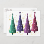 Moderne kerstbomen Briefkaart (Voorkant / Achterkant)