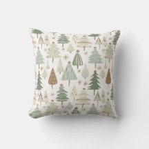 Moderne kerstbomen bruin patroon