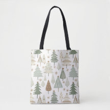 Moderne kerstbomen bruin patroon