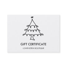 Moderne kerstbomen, cadeaubon