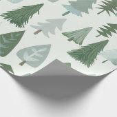 Moderne kerstbomen cadeaupapier (Hoek)