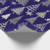 Moderne kerstbomen cadeaupapier (Hoek)