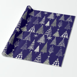 Moderne kerstbomen cadeaupapier