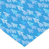 Moderne kerstbomen, Cerulean Blue Korte Tafelloper (Hoek)