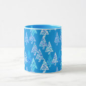 Moderne kerstbomen, Cerulean Blue Mok (Midden)
