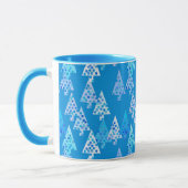 Moderne kerstbomen, Cerulean Blue Mok (Links)