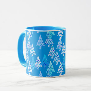 Moderne kerstbomen, Cerulean Blue Mok