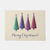 Moderne kerstbomen Doormat Deurmat (Voorkant)