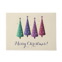 Moderne kerstbomen Doormat
