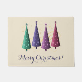 Moderne kerstbomen Doormat Deurmat