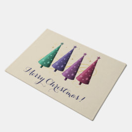 Moderne kerstbomen Doormat Deurmat