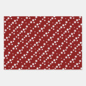 Moderne kerstbomen dragen feestelijke patronen inpakpapier vel (Voorkant 3)