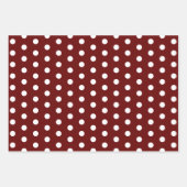 Moderne Kerstbomen Eenvoudige Sneeuwvlokken Rood Inpakpapier Vel (Voorkant 2)