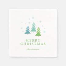 Moderne kerstbomen en sneeuwvlokken