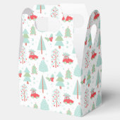 Moderne kerstbomen Feestdagen rode auto wrapping Bedankdoosjes (Geopend)