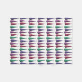 Moderne kerstbomen fleece deken (Voorkant (Horizontaal))