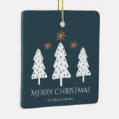 Moderne kerstbomen foto's keramisch ornament (Rechts)